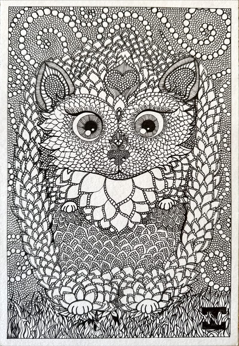 Tus és ceruza rajzok