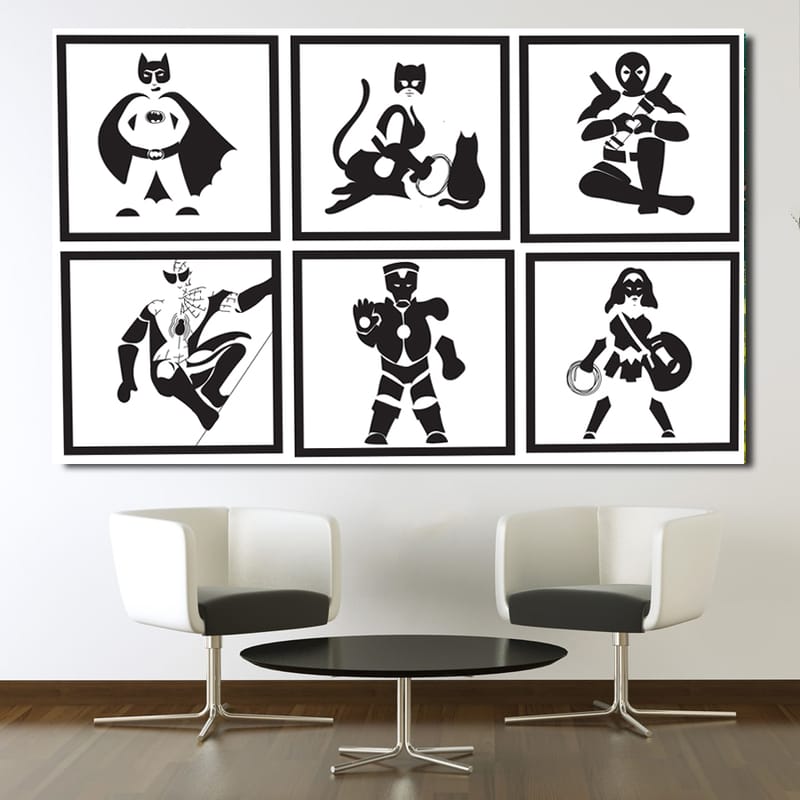 Akrill és vászon festmények