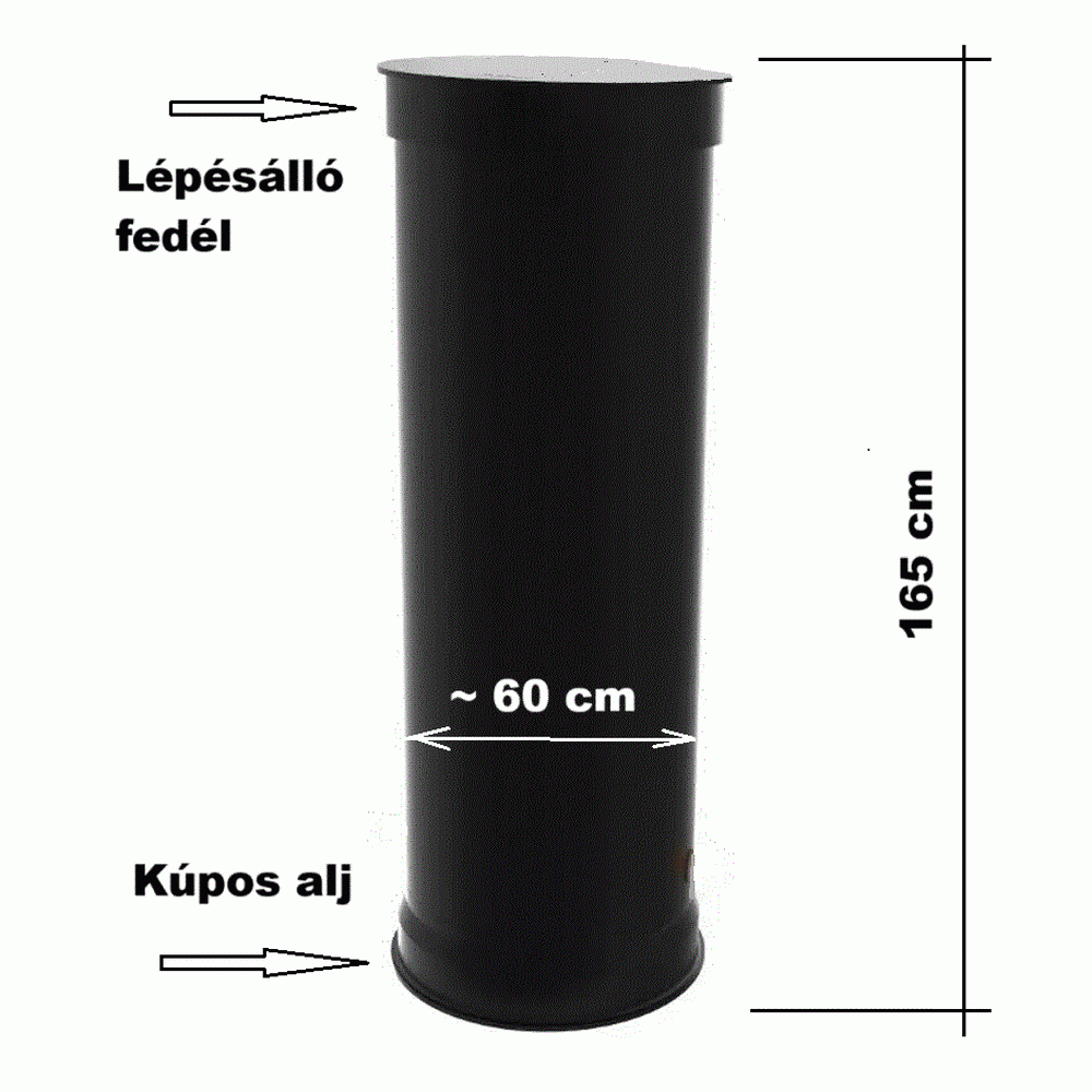 60 cm átmérőjű és ~ 165 cm MAGAS AKNA + SZIVATTYÚ + gumicsatlakozók + tető; szennyezett víz és szennyvíz átemelésére!