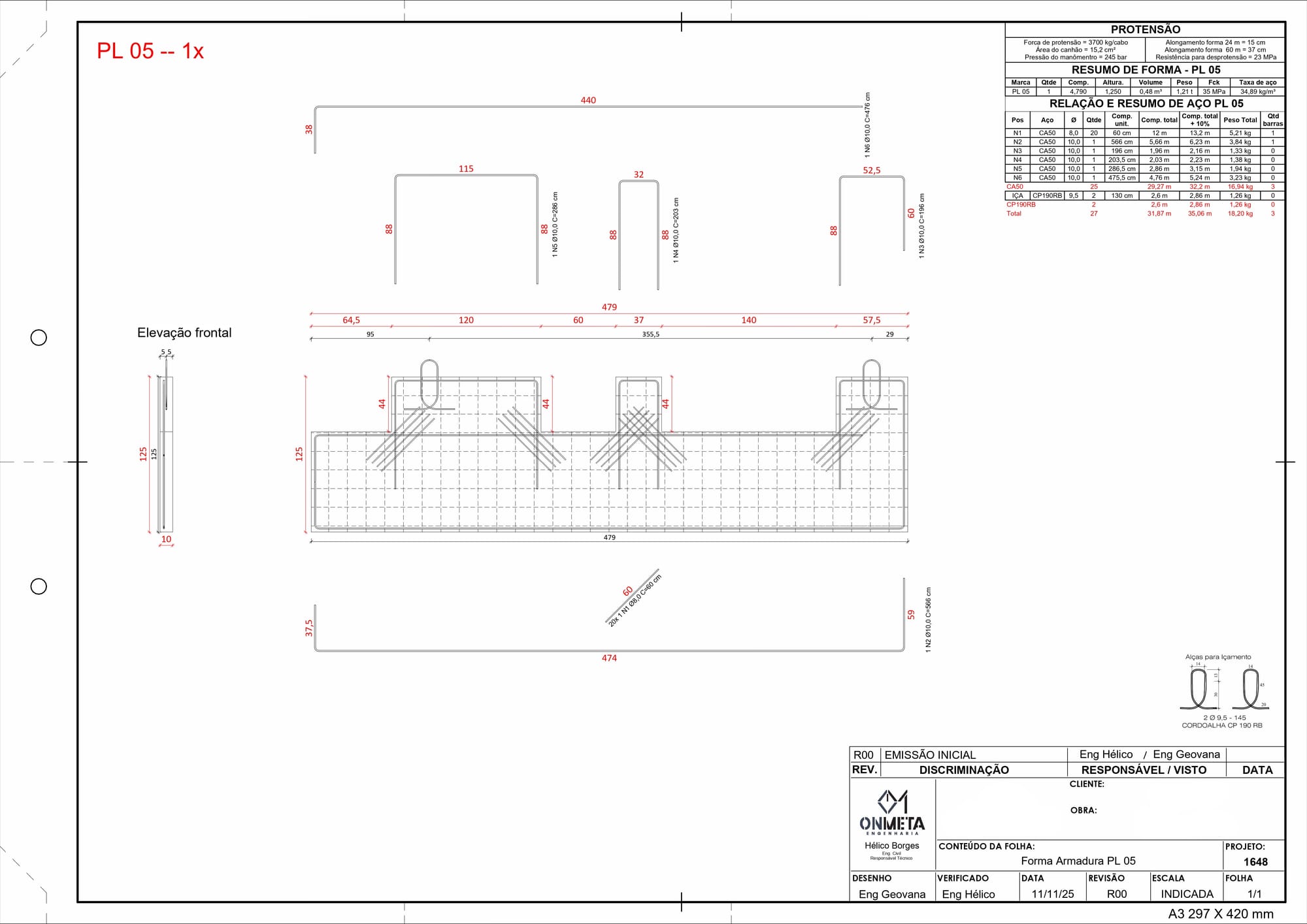 Detalhamento da Obra