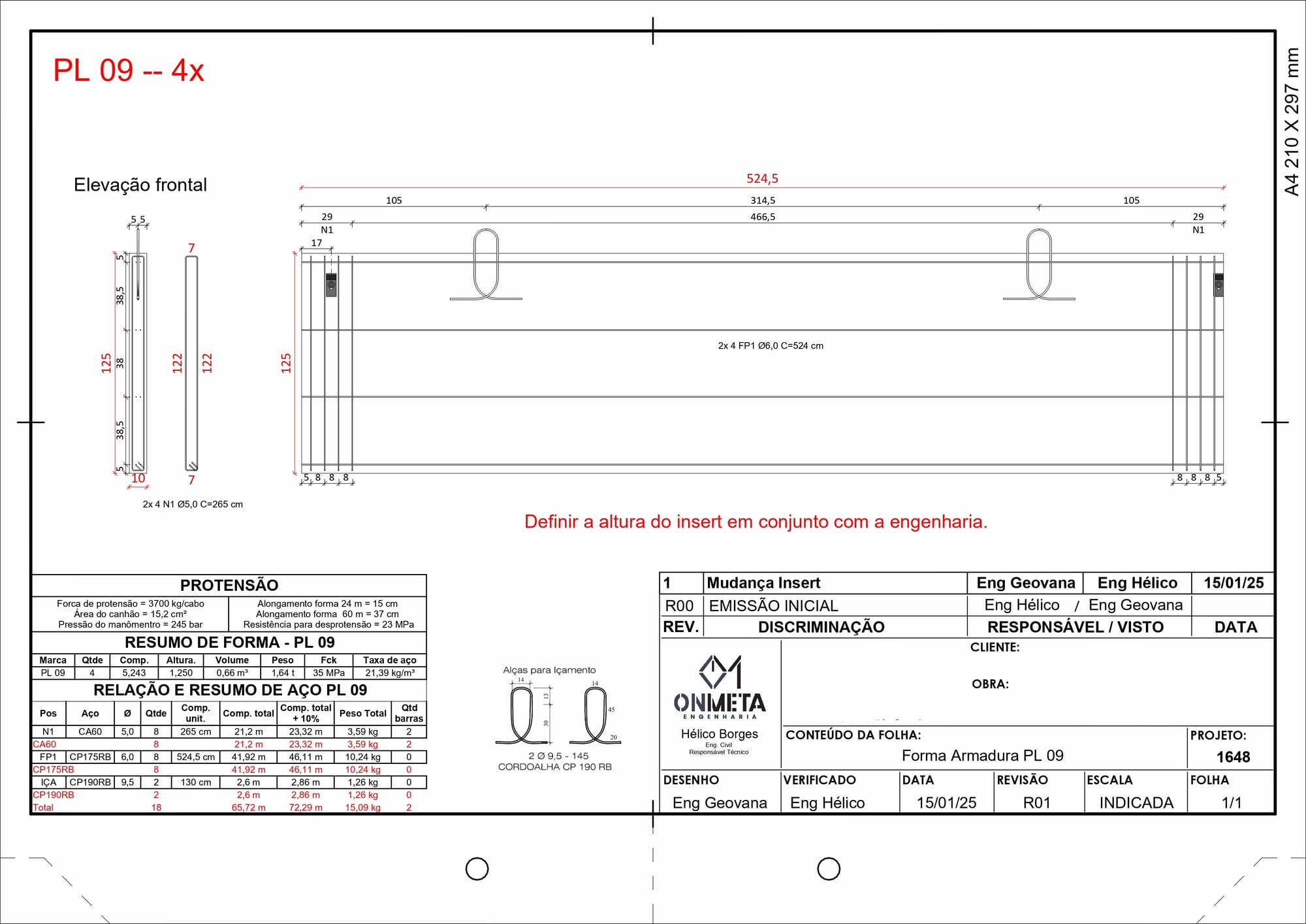 Detalhamento da Obra