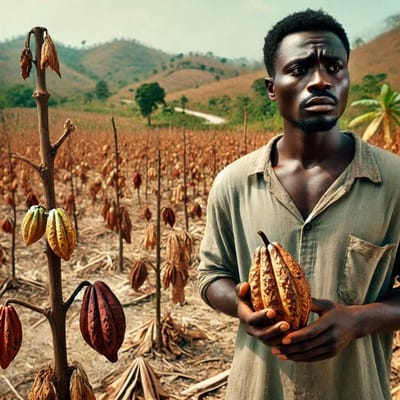 #WestAfricaCocoa #CocoaPrices Climate Change Threatens Cocoa Farming in West Africa: Farmers Yet to Benefit from Rising Prices