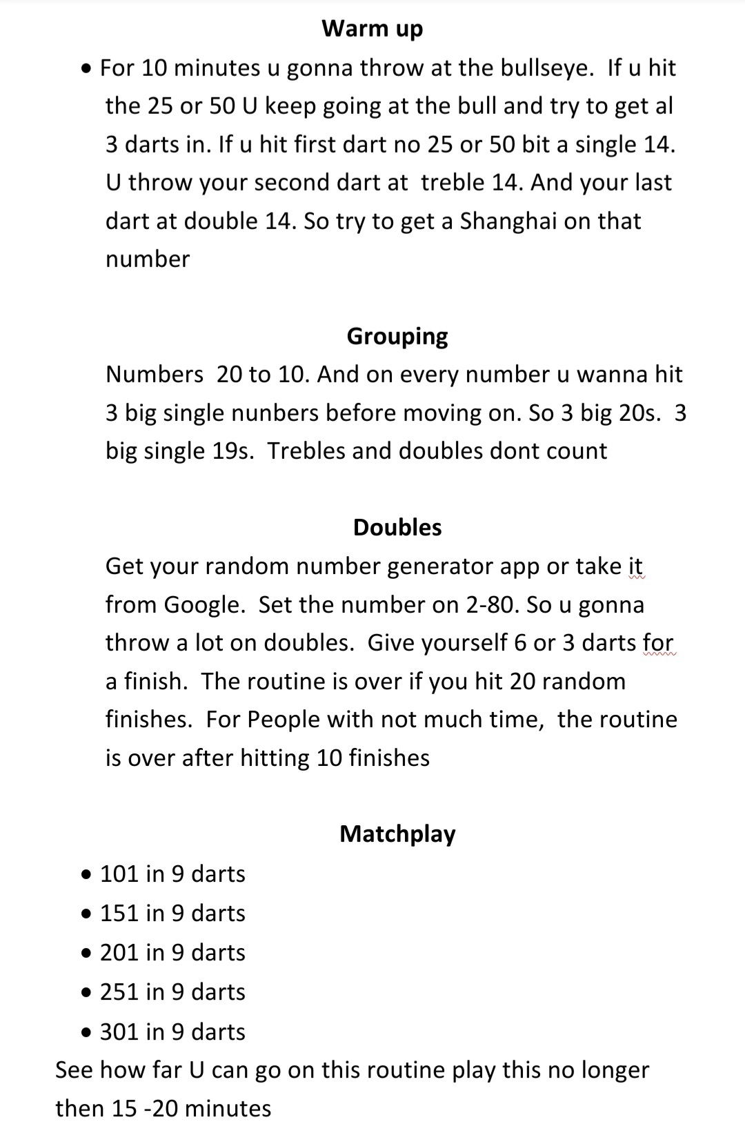 Practice Games 4