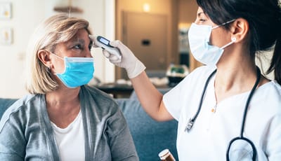 Doctor Home Visit for Teleconsultation During Pandemic