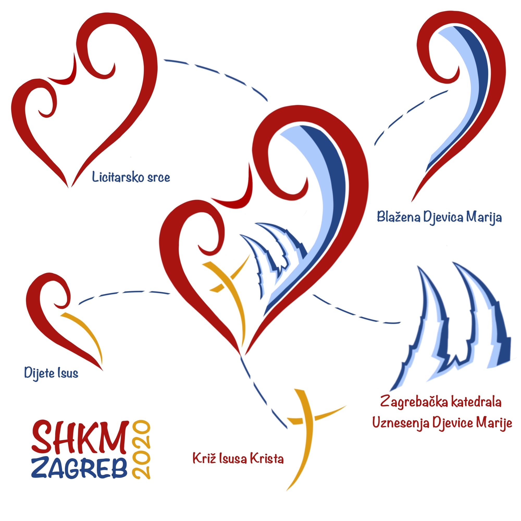 Idejno rješenje za logo susret hrvatske katoličke mladeži 