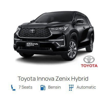 Sewa Toyota Innova Zenix Hybrid Jakarta