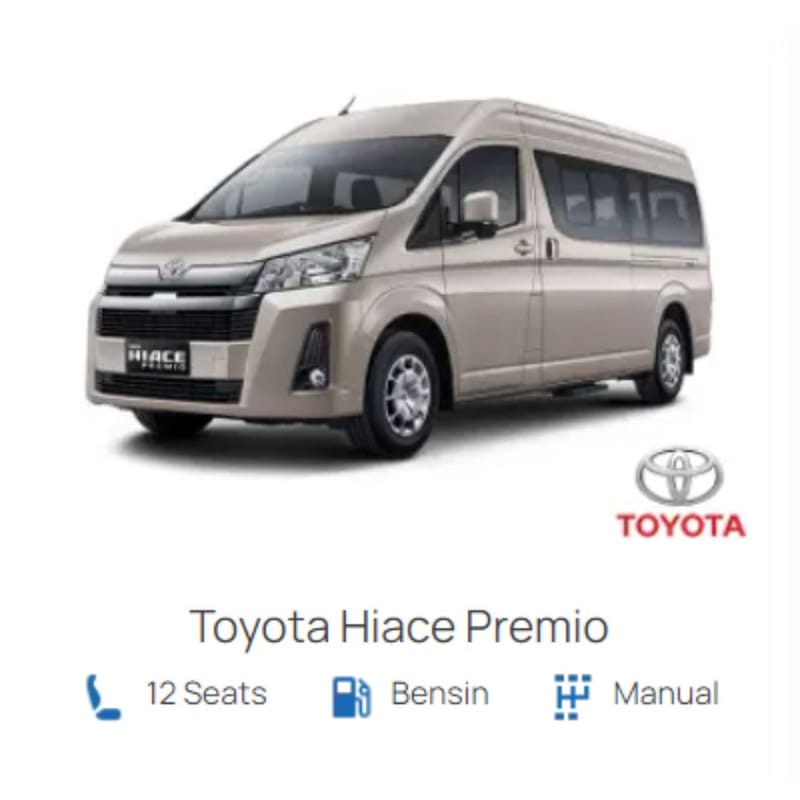 Sewa Toyota Hiace Premio Luxury Jakarta