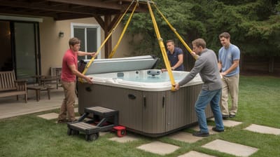Can You Move a Hot Tub Without Professional Help?