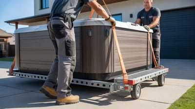 Can a Crane or Forklift Be Used for Moving Larger Hot Tubs?