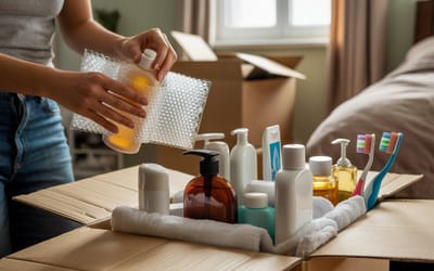 How Do I Prevent Liquid Toiletries from Leaking During a Move?