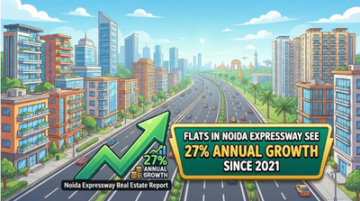 Flats in Noida Expressway See 27% Annual Growth Since 2021