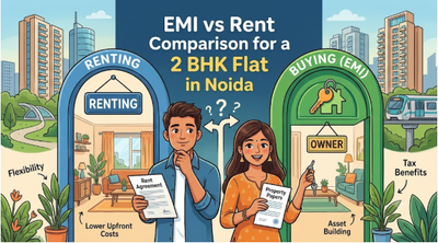 EMI vs Rent Comparison for a 2 BHK Flat in Noida