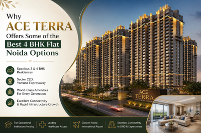 Why ACE Terra Offers Some of the Best 4 BHK Flat Noida Options