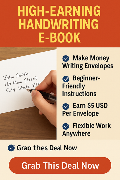 **High-Earning HandwritingE-Book: The Ultimate SideHustle! S**Tired of the 9-5 grind? Wantan easy, flexible way to earnfrom home? The High-EarningHandwriting E-Book