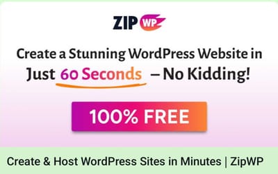 💥 Build a Stunning Website in Seconds with ZipWP — No Coding Needed!Category: Website Builders / Digital ToolsIn today’s fast-paced digital world, building a professional website no longer requires coding skills or hiring expensive developers. With ZipWP, you can launch a visually stunning, SEO-friendly, and fully responsive website within seconds — literally! Whether you're a freelancer, business owner, coach, or affiliate marketer, ZipWP is the game-changer you've been waiting for.