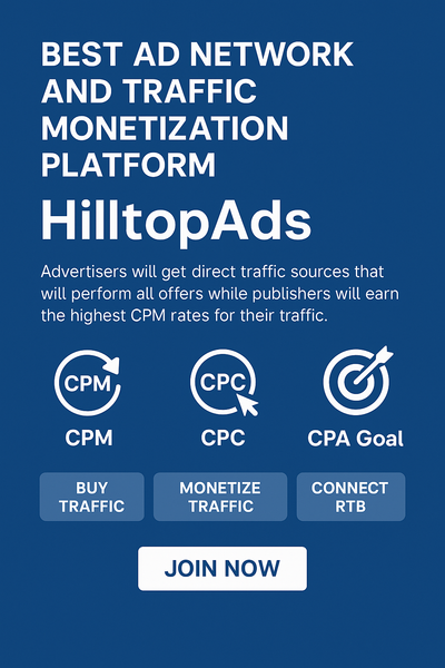 HilltopAds - TheSmartest Way to Monetizeand Advertise Online Online Advertising MonetizationAffiliate Tools