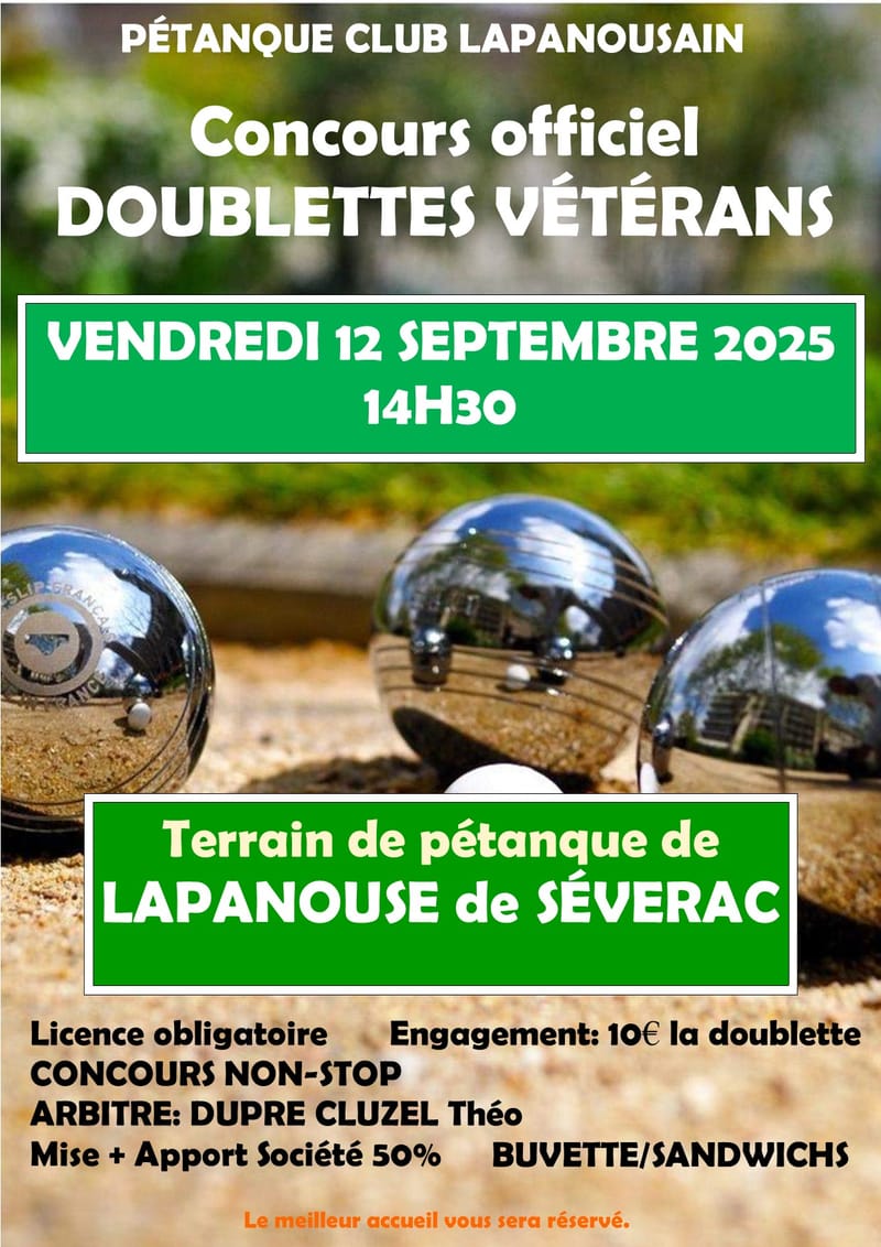 CONCOURS OFFICIEL DOUBLETTES VETERANS