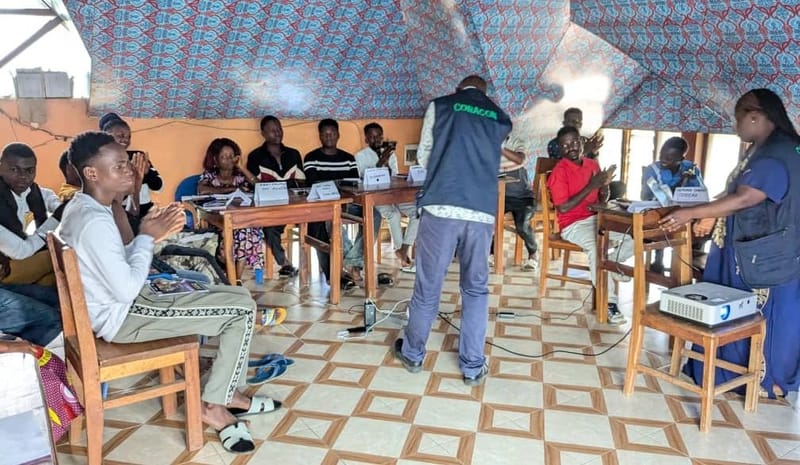 Irumu : Des influenceurs sur les réseaux sociaux formés par le coracon à Komanda