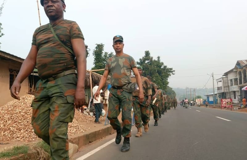 Kikwit : 25 kilomètres de marche, les soldats FARDC garnison de Kikwit prouvent leur endurance physique