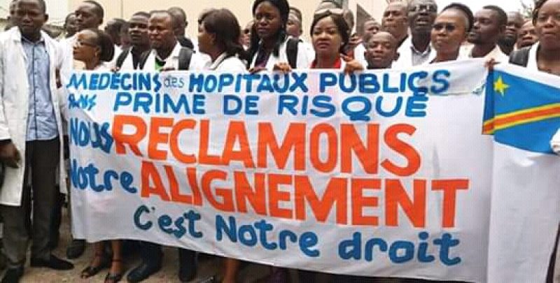 RDC : Les médecins en grève pour réclamer l'amélioration salariale par le gouvernement