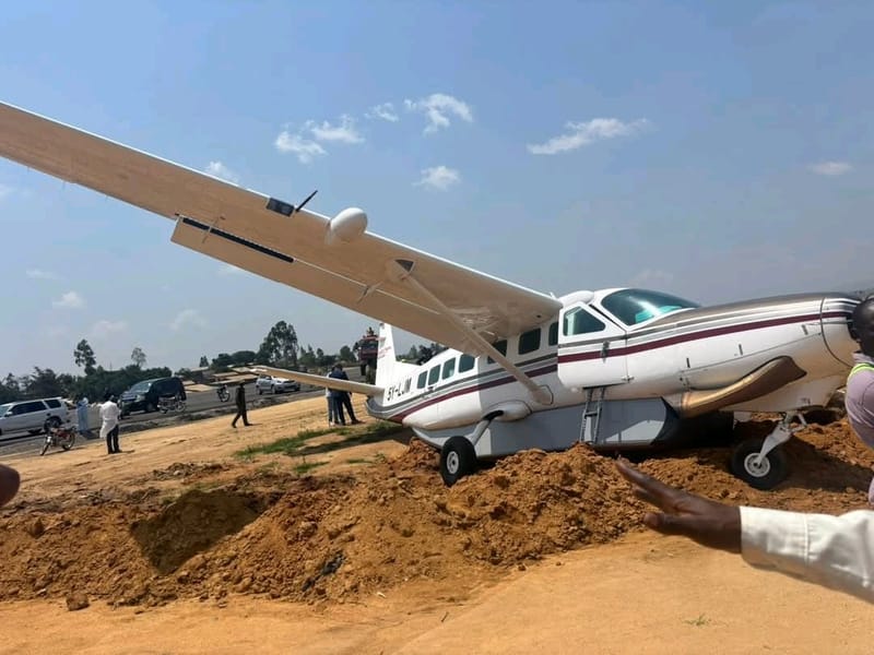 Ituri : A l'atterrissage, un avion déborde la piste à Bunia
