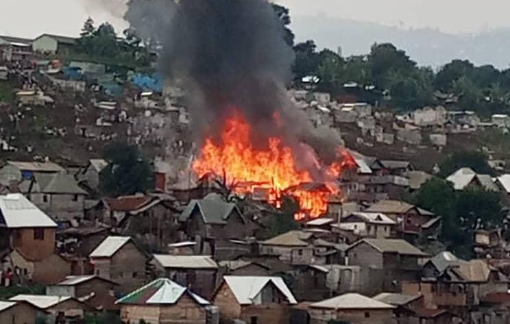 Sud-kivu : 345 maisons touchées par l'incendie en l'espace de 2 mois à Bukavu