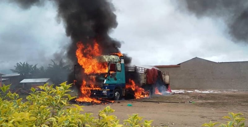 Nord-Kivu : Près de 10 morts au coté de l'incendie d'un camion Fuso ce vendredi à Beni