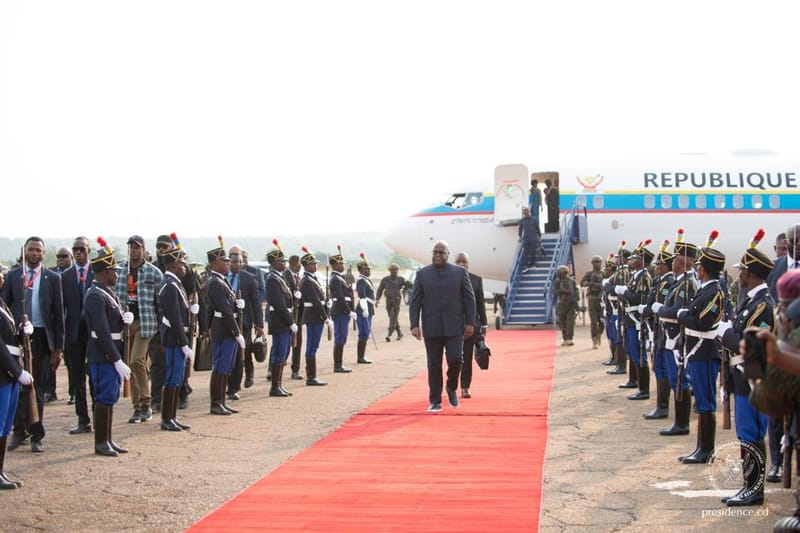 RDC: Arrivée du président Félix Tshisekedi à Mbujimayi pour une mission d'itinérance.