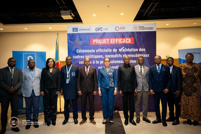 Flash-RDC/Éducation : La ministre d'État Raïssa Malu renforce la professionnalisation des enseignants