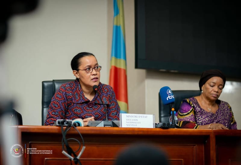 RDC/éducation : La ministre de l'ENC lance le projet de digitalisation du contrôle physique des enseignants