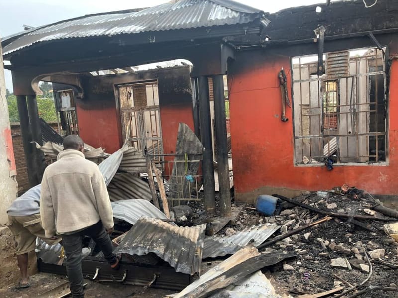 Nord-Kivu : Une maison ravagée nuitamment par un incendie à Butembo, voici le bilan