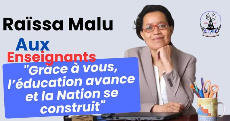 RDC : la ministre Raïssa Malu rend hommage aux enseignants à l’occasion de la Journée nationale de l’Enseignement