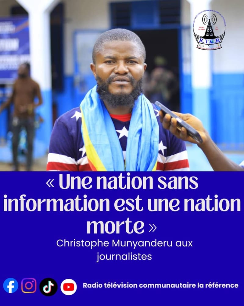 IRUMU : Christophe Munyanderu adresse un message fort aux journalistes congolais à l’occasion de la Journée mondiale de la liberté de la presse