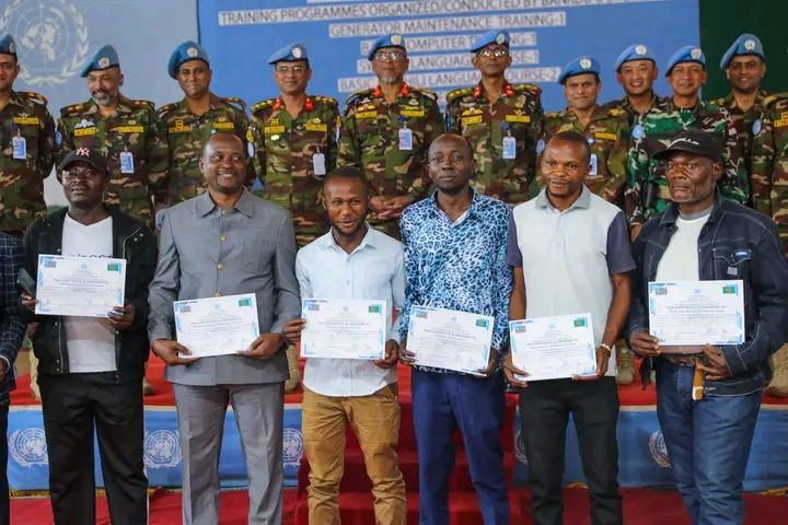 Bunia : 40 jeunes obtiennent leurs certificats après une formation gratuite professionnelle appuyée par la MONUSCO