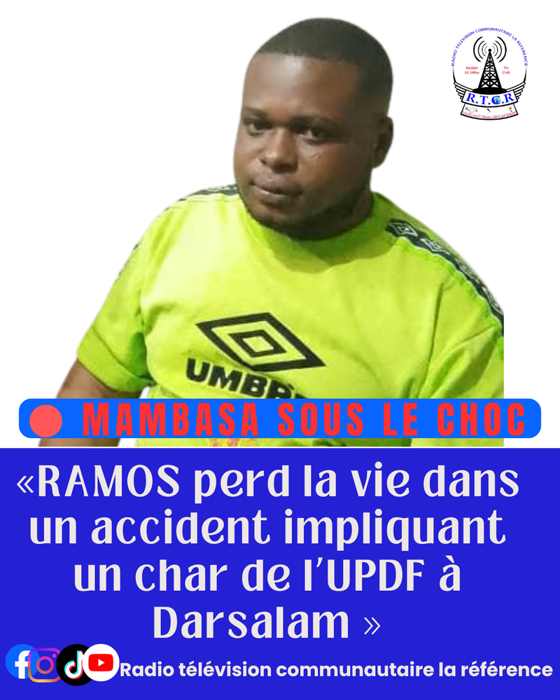 Mambasa : un civil perd la vie après un accident impliquant un char de l’UPDF à Darsalam