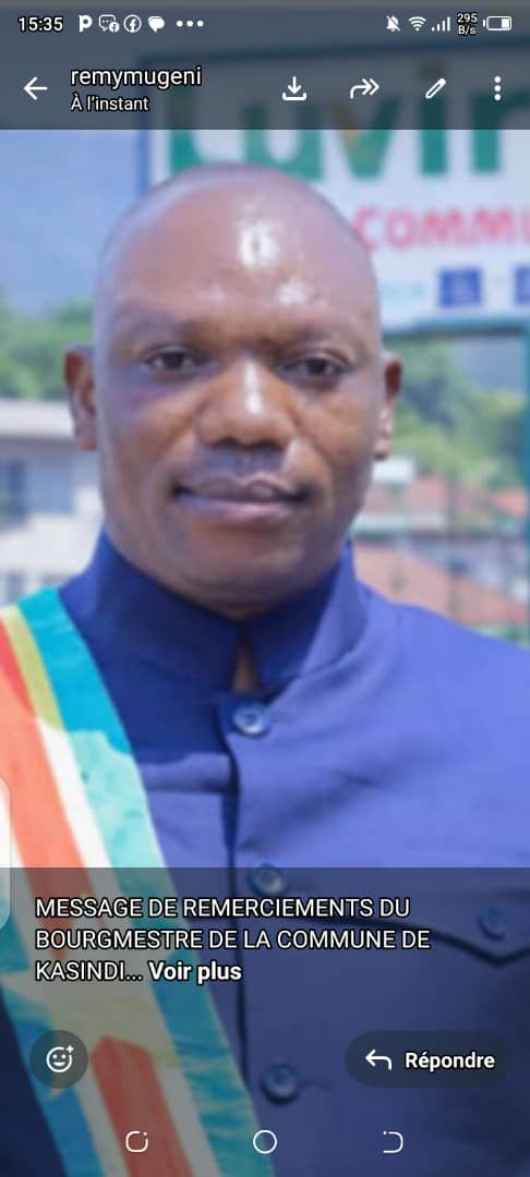 Nord-Kivu/Beni : Bwambale Mughanirya Gilbert investi bourgmestre de Kasindi