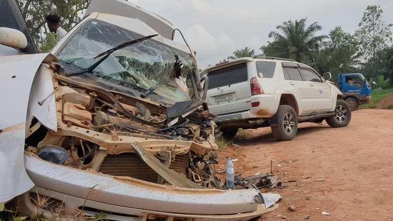 IRUMU : quatre blessés dans un accident de circulation à Makayanga, sur la RN27