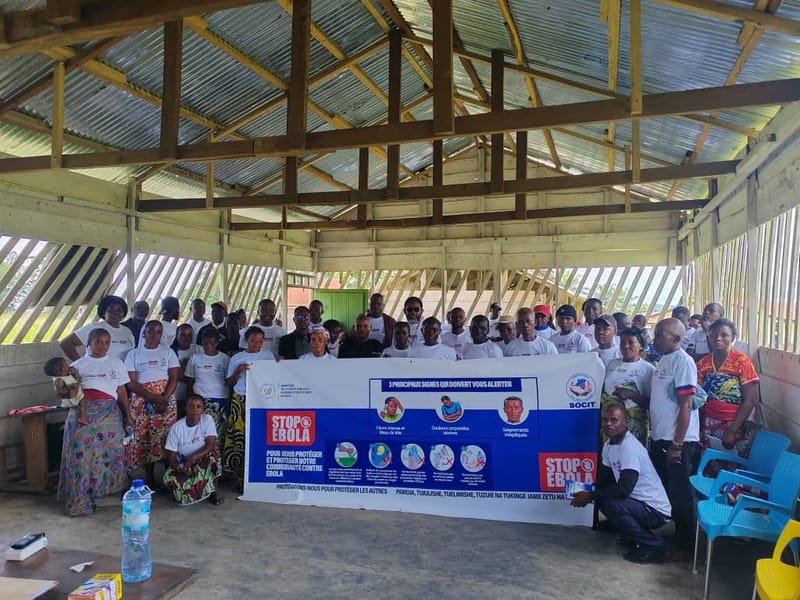 ITURI/Santé : La société civile mobilise les communautés de la zone de santé de Komanda contre Ebola et appelle à la collaboration avec les équipes de riposte