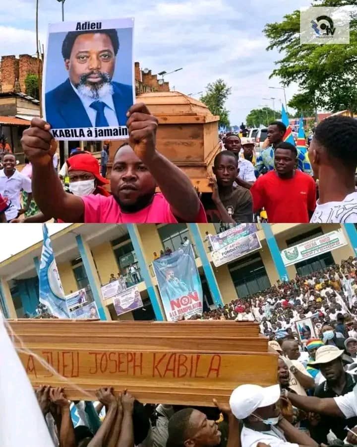 Tshopo : À Kisangani, un cercueil symbolique "Adieu Joseph Kabila" porté en pleine rue