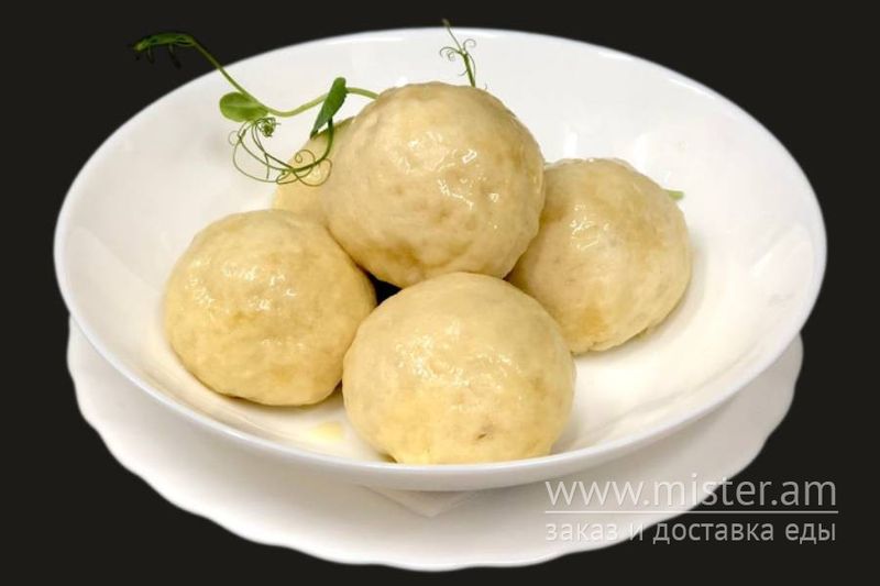 Галушки з печінкою