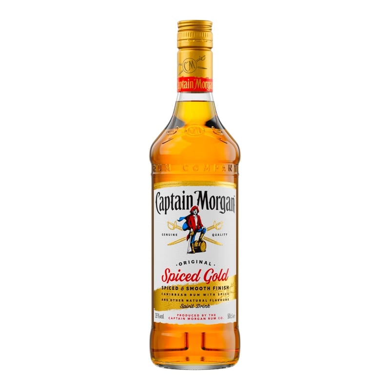 Алкогольний напій на основі Карибського рому Captain Morgan Spiced Gold 35%