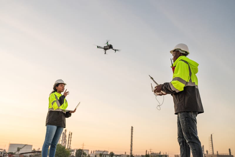 Fotografia aerea per cantieri