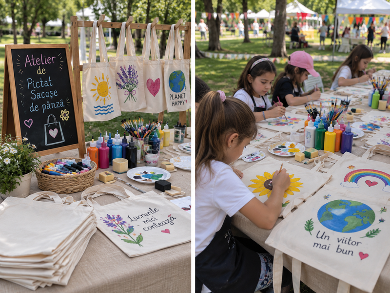 Ateliere creative pentru copii primăvară - vară