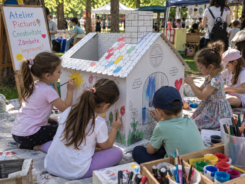 Ateliere creative pentru copii primăvară - vară