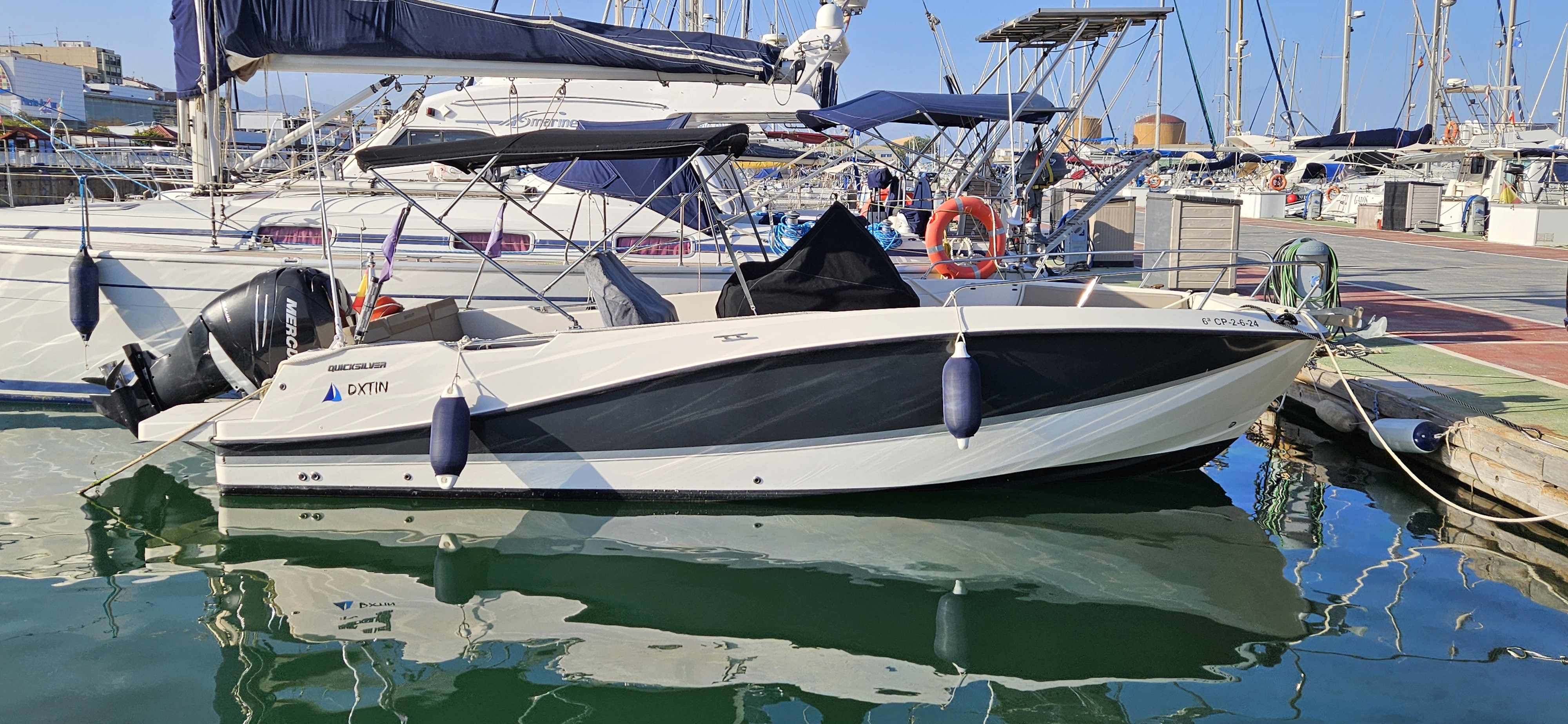 Speedboat with 250 hp engine