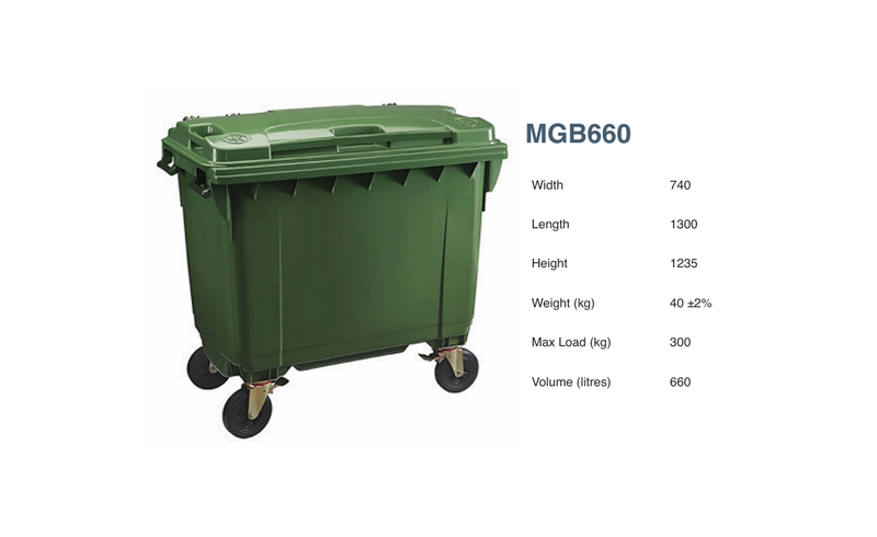 4 Wheel Waste Bin #1