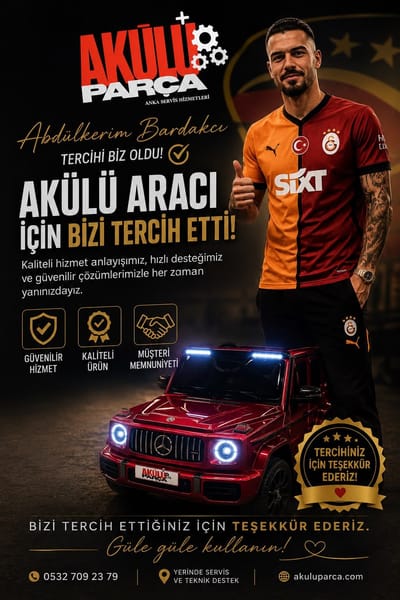 Abdülkerim Bardakcı’nın Akülü Çocuk Arabasını Onardık | Akülü Parça