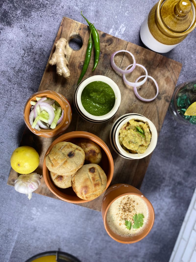 Litti & Sattu Masala Sharbat – Fiery Bites, Cool Sips!