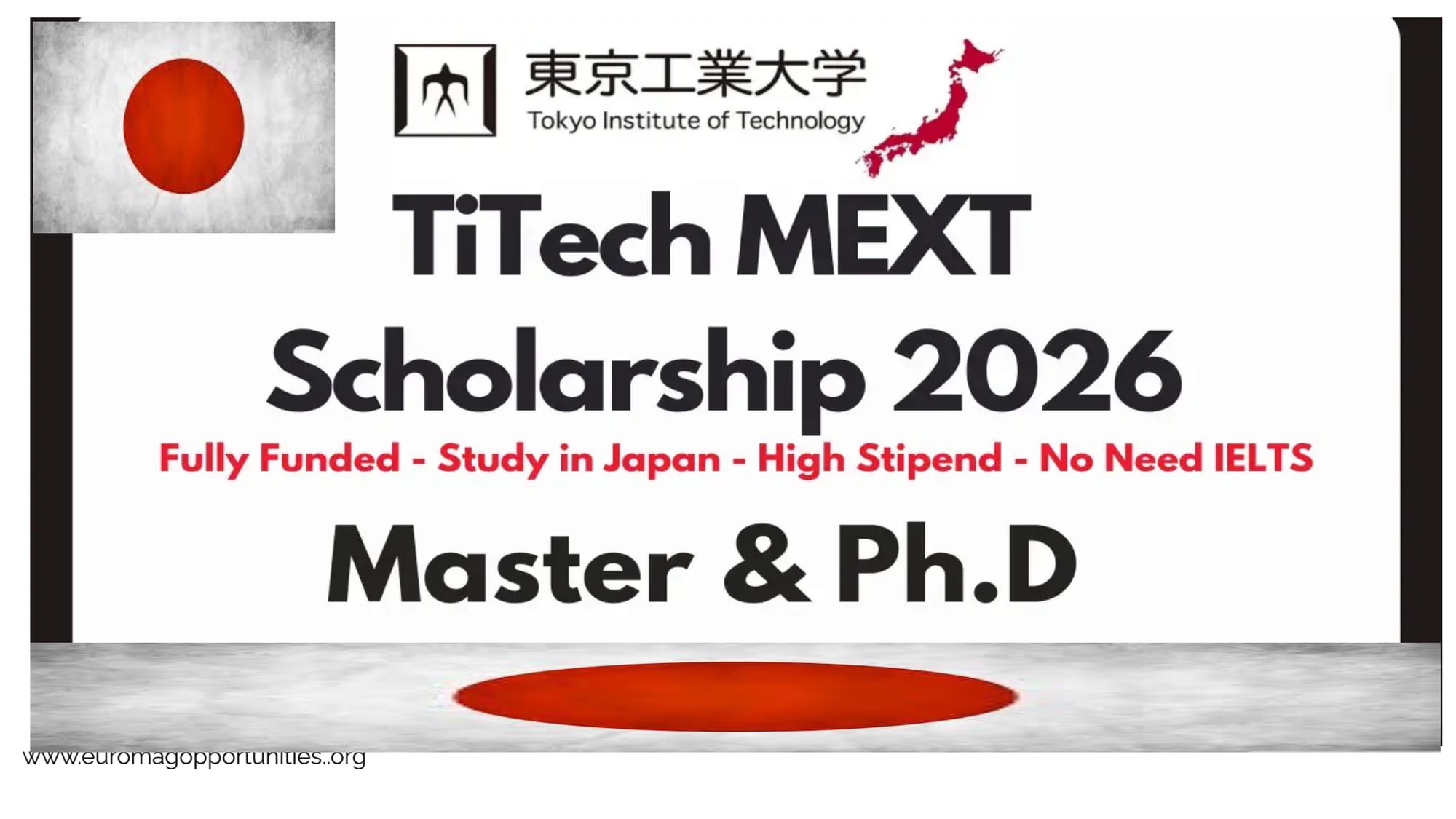 TiTech MEXT Scholarship 2026 Japan | Fully Funded