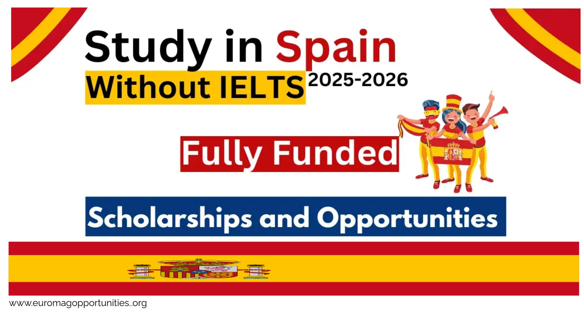 Study in Spain Without IELTS 2026/27